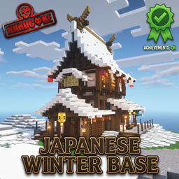 Survival Snowy Japanese House | Hardcore (Achievements On) project image