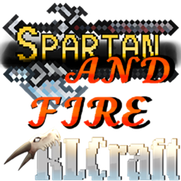Spartan and Fire: RLCraft Modern logo