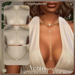Venus Necklace Set - Mother-of-Pearl Pendant Lariat Layered Necklaces project image