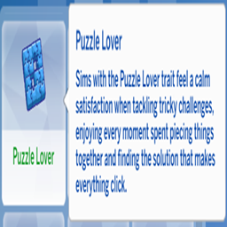 kiarasims Puzzle Lover Trait / translation spanish by Monisims project image