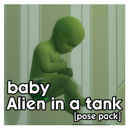 Alien in the tank  | infant pose logo