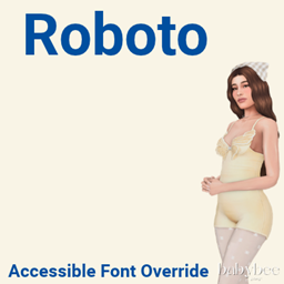 Accessible Font | Roboto | Game Font Override project image