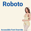 Accessible Font | Roboto | Game Font Override logo