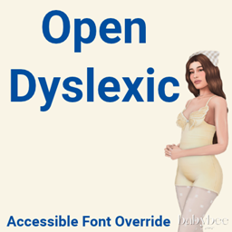 Accessible Font | Open Dyslexic | Game Font Override project image