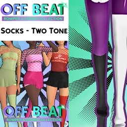 OFFBEAT - Mismatch Socks in Two Tone colors project image