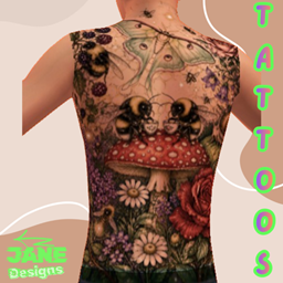 Jane Tattoos JTS1132 - Basegame Compatible logo