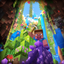 Cave & Cliff 2 Background logo