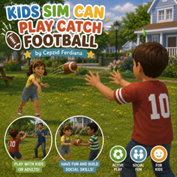 Kids Sim Can Play Catch Football by Cepzid Ferdiana - Tradução PTBR project image