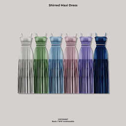 [cocomint] Shirred Maxi Dress logo