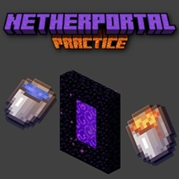 Speedrun Netherportal practice logo