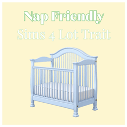 Nap Friendly | Lot Trait by babybeesims / Spanish translation by GatamolLunastra logo