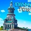 Gilded Diamond Helix Tower logo