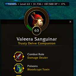 Valeera XP Bar logo