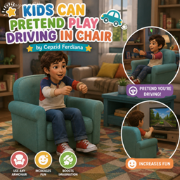 Kids Can Pretend Play Driving In Chair by Cepzid Ferdiana - Tradução PTBR logo