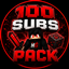 HaiderGaming00 100 Subs Pack logo