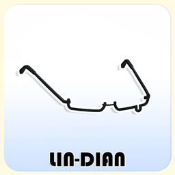 LIN-DIAN Half-frame teardrop glasses project image