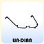 LIN-DIAN Half-frame teardrop glasses logo