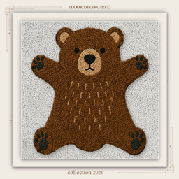 Kids Tufted Animal Rugs Set logo