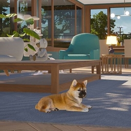 Decorative Shiba Puppy logo
