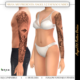 Angel V2 Tattoo Unisex logo