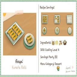 littlbowbub Kunafa Rolls / translation spanish by Monisims logo