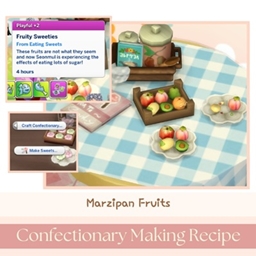 littlbowbub Marzipan Fruits ~ Confectionary Recipe / translation spanish by Monisims logo