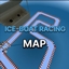 Ice-boat racing map logo
