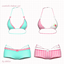 [khlia] isabelle bikini set logo