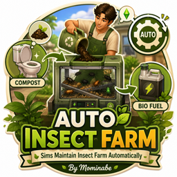 Auto Insect Farm - Sims Maintain Insect Farm Automatically