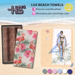 Functional Lux Beach towels set logo