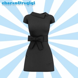 [charon&roqiqi]waist-cinching dress logo