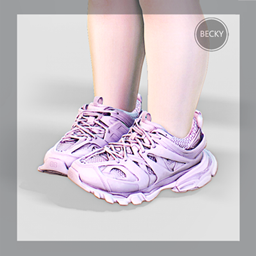 BECKYSIMS-Track Sneaker toddler logo