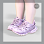 BECKYSIMS-Track Sneaker toddler logo