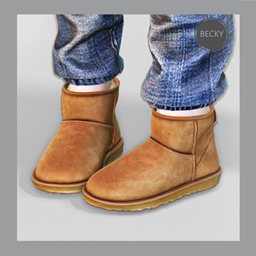 BeckySims Classic Mini Boots toddler logo