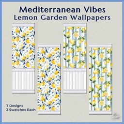 Mediterranean Vibes Lemon Garden Wallpapers project image