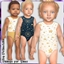 Infants Celestial Blush and Navy Bodysuits logo