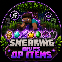 Sneaking Gives OP Items ( MCBE ) project image