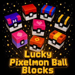Pixelmon Ball Lucky Blocks logo
