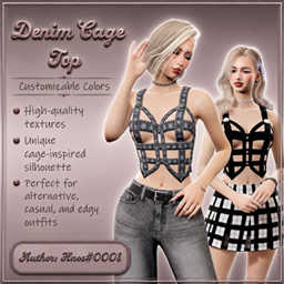 Denim Cage Top project image
