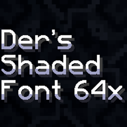 Der's Sharp Shaded Font (Faithful 64x) project image