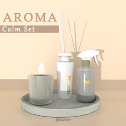 Kaziecc ~ Aroma Calm Set - Incense, Candle & Spray Clutter | Spa Decor logo