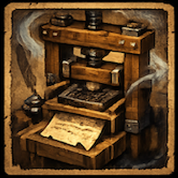 Echoes in Ink: The Living Printshop logo
