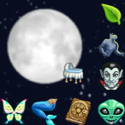 Children of the Full Moon — babies can be born as occult on a full moon logo
