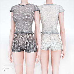Priscavera Sculpting Mesh Baby Tee & Short logo