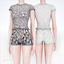 Priscavera Sculpting Mesh Baby Tee & Short logo