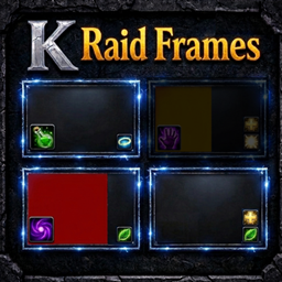 Kallye Raid Frames – Bigger Debuffs, Low HP Highlights, Inverted HP Bars, Textures & Solo Frames logo