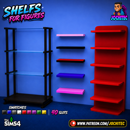 Shelfs for figures by Jochi
