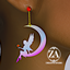 Fairy Moon Silhouette Earrings logo