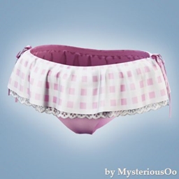 Picnic charm bikini bottoms logo