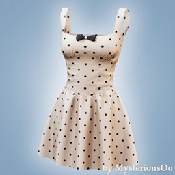 Polka charm skater dress logo